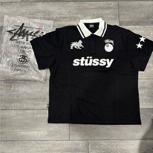 Stussy POLO SHIRT size large BRAND NEW World Tour